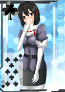 【方舟企画Ⅳ】艦これトランプ風絵（♣/8）