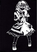 水橋パルスィ　切り絵