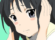 マウスでけいおん！澪描いてみた