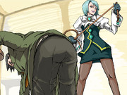 お尻を突き出してぇ！