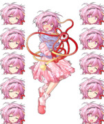 やられさとり様立ち絵 表情差分