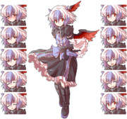 名無しの本読み妖怪立ち絵 表情差分