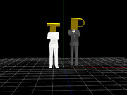 プロデューサーと提督の被り物【ＭＭＤアクセサリー】