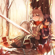 冬のにとり、もみじ