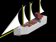 コンクリート製の帆船