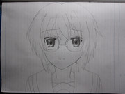 長門有希　劇場版　【アナログ絵】　線画