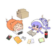 イカちゃんとうまるちゃん