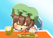 寝落ち ニコニコ静画 イラスト