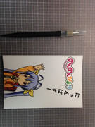 切り絵「のんのんびよりより、宮内れんげ」