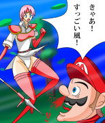 マリオは大変なものを見てしまったようです