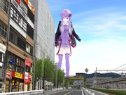 紫色の空：車道