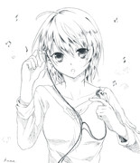 『お前も聴くか？』(らくがき)