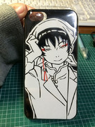 切り絵　鬼灯の冷徹　iPhoneケース