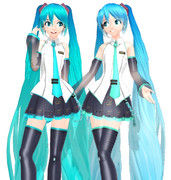 自作ミク　モデル構成決まりつつ…