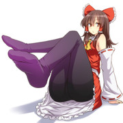 グラデーションタイツ巫女