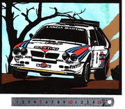 ランチアデルタS4(切り絵)