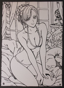 村田先生の読み切りサービスカット/切り絵