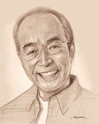 志村けんさん似顔絵