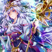 三日月の女神ツクヨミ ニコニコ静画 イラスト