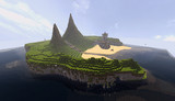 【Minecraft】 無人島全体像