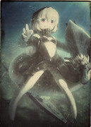 深海より這い寄るレ級ちゃん～レトロ風～