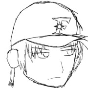 練習　線画　日本ハム選手