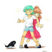 半袖半ズボン ニコニコ静画 イラスト