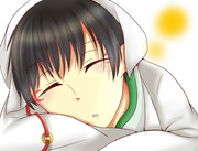 お昼寝中白澤さん