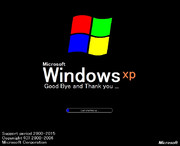 ありがとう…そして…さようなら…Windows XP...