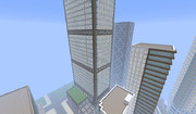 【Minecraft】ツインタワーを建てました