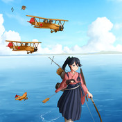 複葉機 ニコニコ静画 イラスト