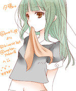 髪を下ろした夕張ちゃん