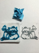 【消しゴムハンコ】椛をダメにするソファ【東方】