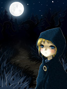 童話「黒頭巾の少女」スケッチ