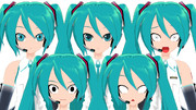 V3ミクさんの表情が増えました。