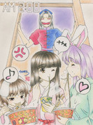 永遠亭の夜食の風景