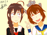 時雨と雪風(艦これ)