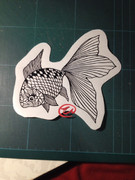 切り絵「金魚」