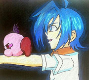 闇アイチきゅんとデビルカービィちゃん