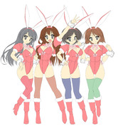 【塗り絵】金剛姉妹バニーさんver【やらないか？】