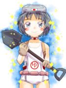 シャベル装備まるゆ