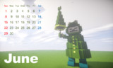 【Minecraft】 6月のカレンダー