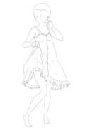 ちらっとポーズ