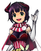 ろくなことを言わないハルカディアさんのポーズ