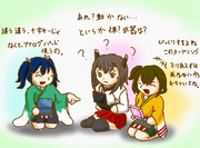 大鳳と二航戦によるモンハン風景