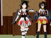 由緒正しい夜戦のポーズ