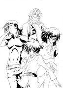 ガンダム００メンバー描いてみました