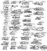 world of tanksの戦車をうろ覚えで描いてみた