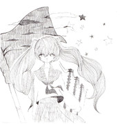 シャーペンで描いてみた。