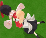 霊夢が！私と！遊んでくれるまで！しがみつくのをやめないっ！